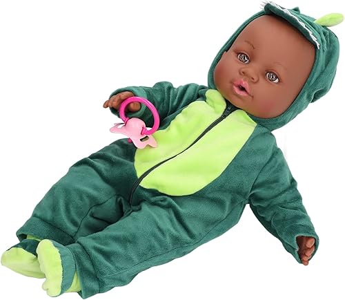 Miniatura 2 de Muñeca de bebé, cabeza y extremidades de bebé, cuerpo de relleno de tela realista simulada muñeca de bebé Reborn con chupete