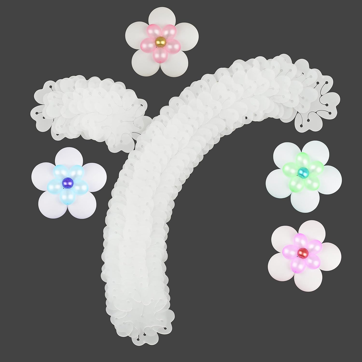 Miliocry Balloon Clips 50 pcs, Balloon Arch Bracket Buckle