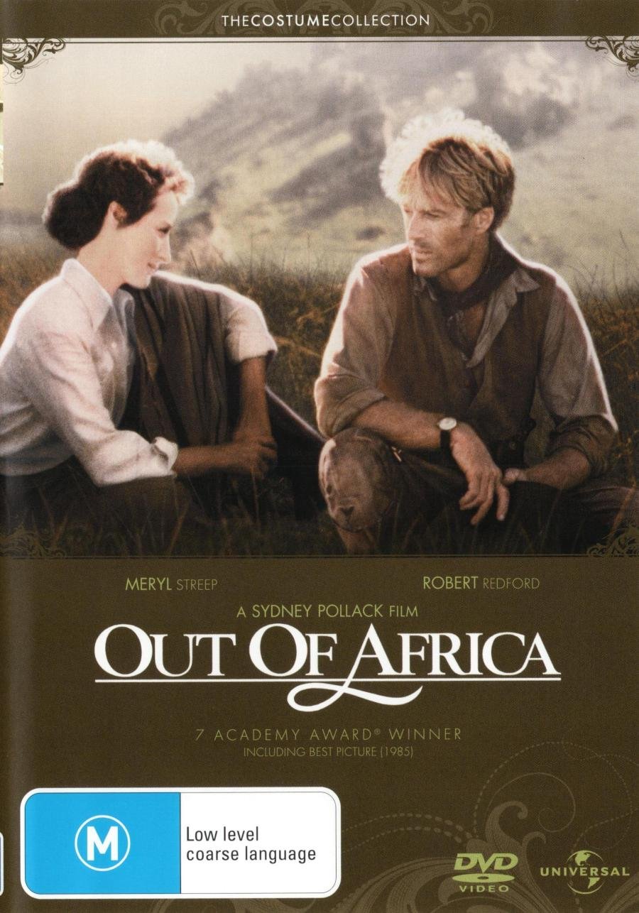 Out of Africa en DVD edición importación de Alemania para coleccionistas