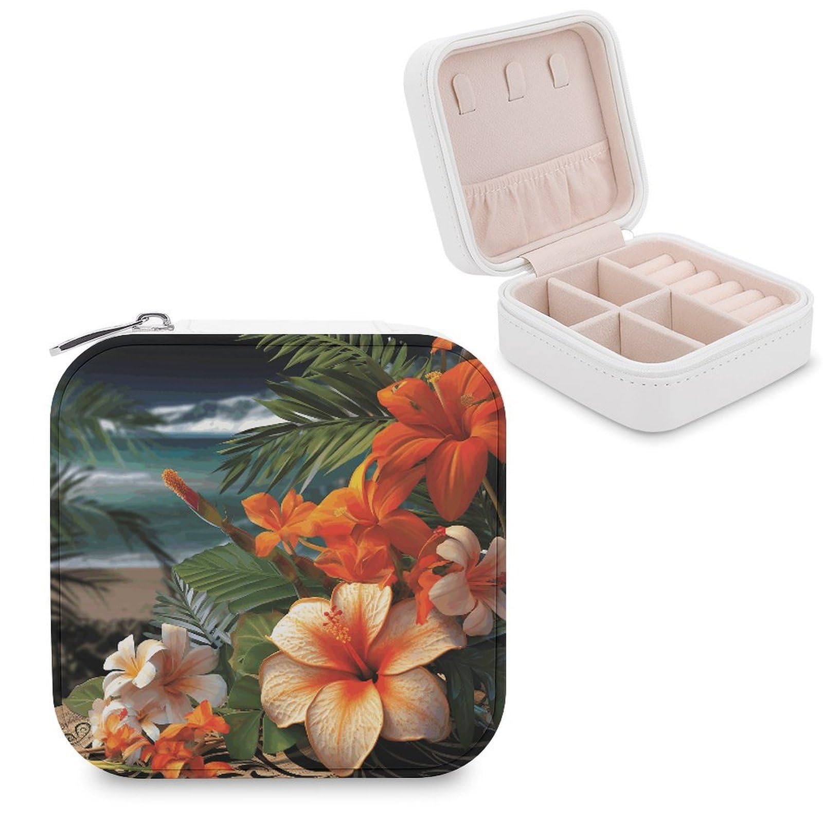 小物 TKS Amazon.com: ZXDSKGYN Jewelry Boxes,Tropical Flowers And