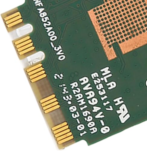 Miniatura 9 de Acogedor RTL8852BE Tarjeta de red M.2, adaptador NIC de 1800 Mbps, mini tarjeta PCIE WiFi compatible con Bluetooth 5.2, banda 2.4G 5G, para