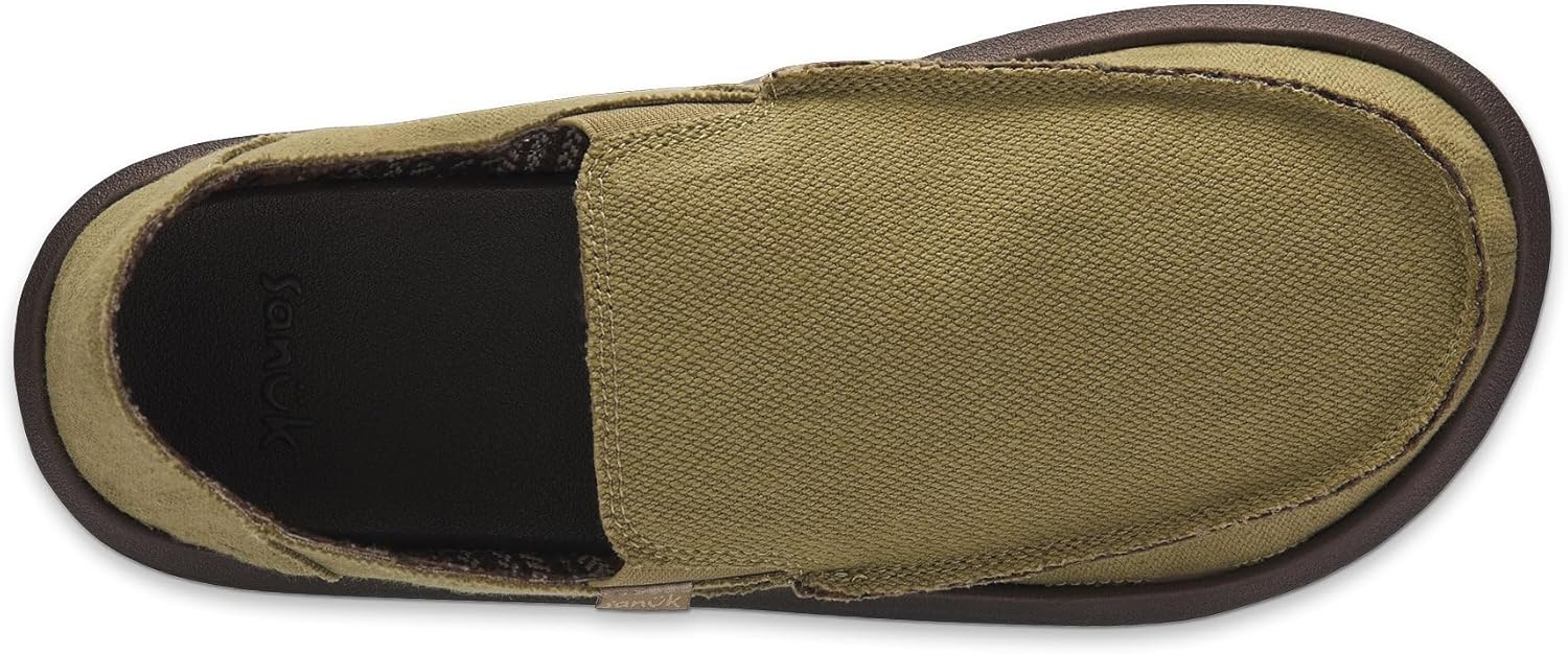 Sanuk Mens Hemp Sidewalk Surfer | High Rebound Comfort Footbed | Slip On Shoes for Men | Men's Slip-on Loafers