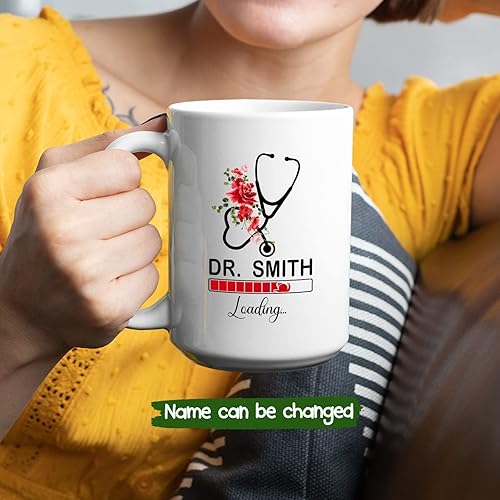 Miniatura 81 de Tazas personalizadas del mejor médico del mundo, tazas de café personalizadas con nombre, tazas de té personalizadas para médico, regalos de Taza