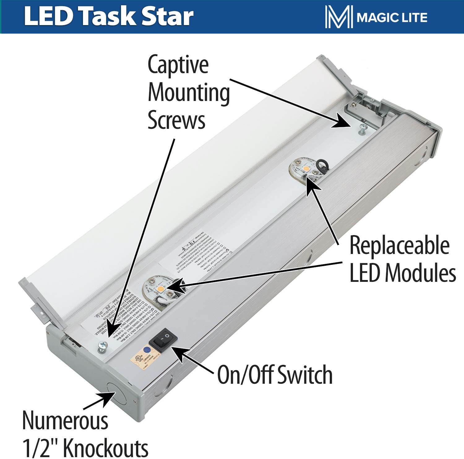 Onе-Dау Sаlе: Uр tо 40% оƒƒ Under Cabinet Led Lighting Fixture for Kitchen - Dimmable Warm White Light (3100K) - Quick & Easy Hardwired Installation with Multiple Knockouts - Replaceable LED Modules - 34.5 inch Aluminum Finish Bеѕt Cуbеr Dеаlѕ 🔥 Under Cabinet Led Lighting Fixture for Kitchen - Dimmable Warm White Light (3100K) - Quick & Easy Hardwired Installation with Multiple Knockouts - Replaceable LED Modules - 34.5 inch Aluminum Finish