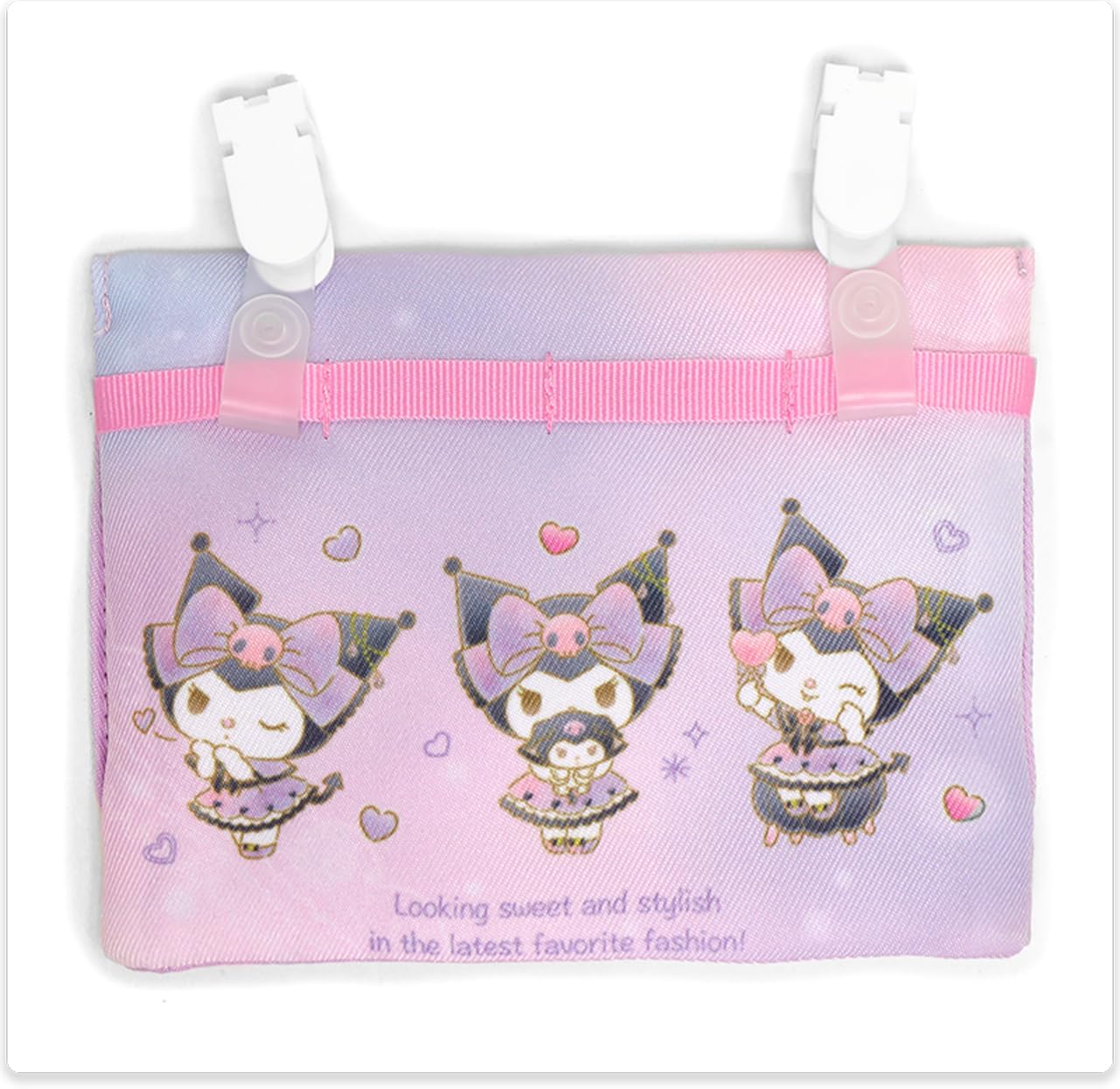 高波クリエイト(KoohaCreate) Takanami Create Pocket Pouch Mickey & Friends White [128833] Kindergarten Commute to School Learning