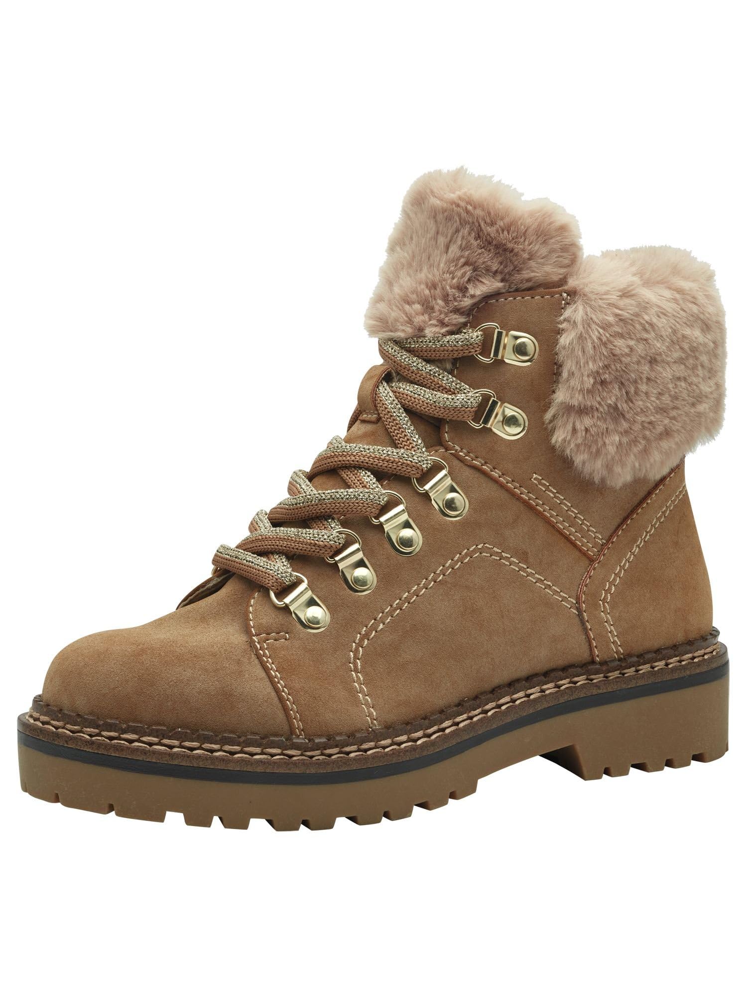 Tamaris Women's Flat Boots, camel, 5 UK