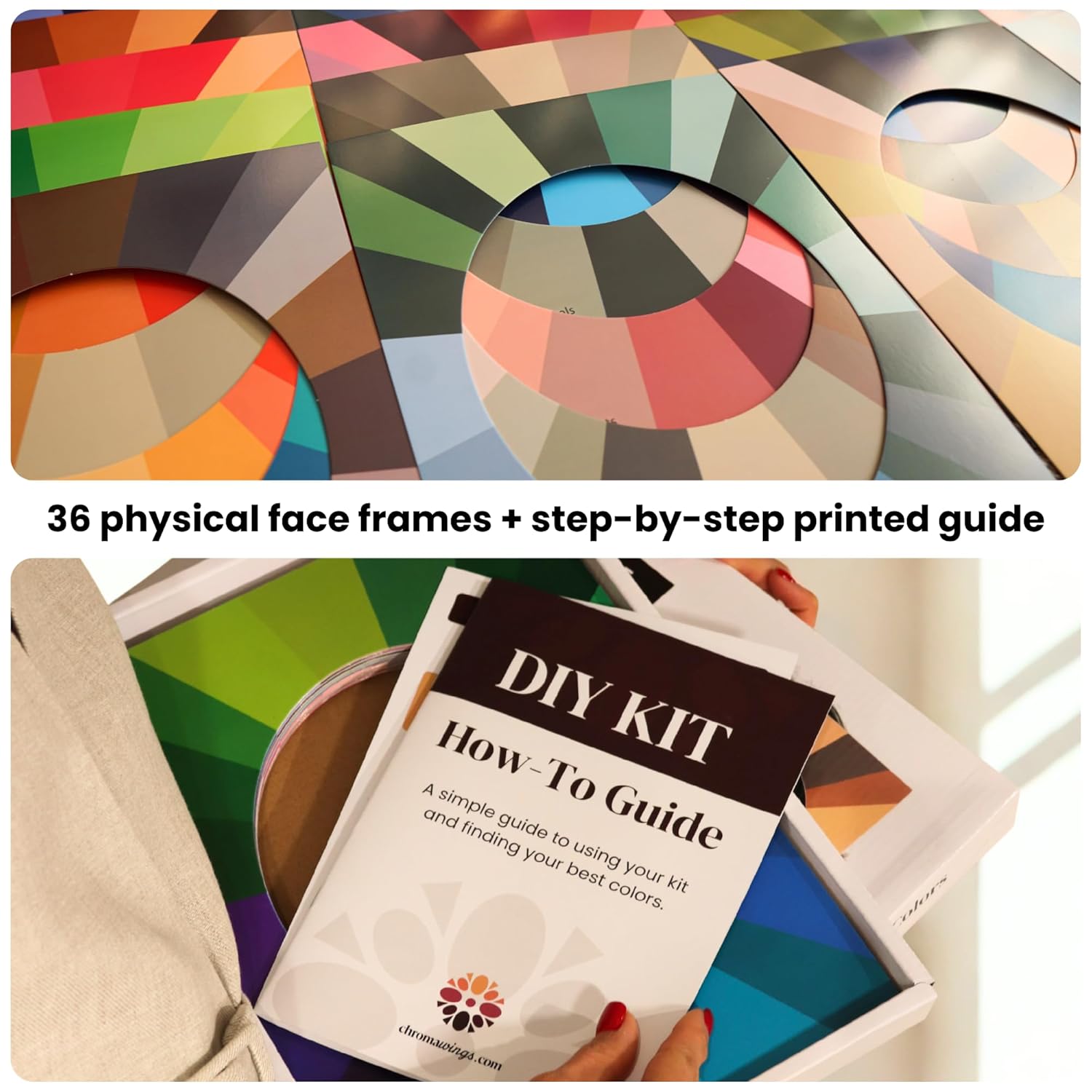Color Analysis Draping Kit – Find Your Season at Home | DIY Color Analysis | 36 Face Frames + Step-by-Step Guide | 12-Season System | Chromawings thumbnail