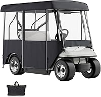 Vista 16 de VEVOR Golf Cart Enclosure, Polyester Driving Enclosure, Club Car Covers Universal Fits for Most Brand Carts, Sunproof and Dustproof Outdoor Cart