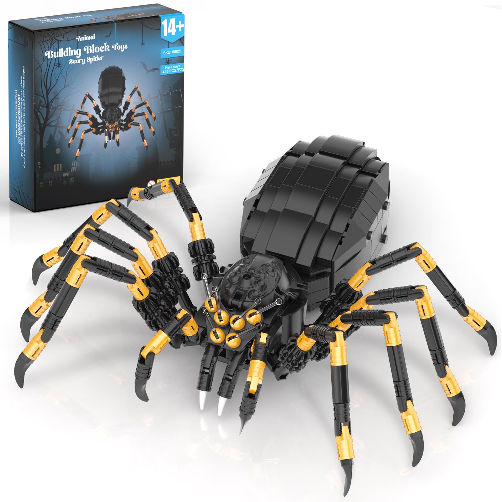 Spider76ページ Amazon.com: HIGH GODO Wild Animals Spider Building Set, Magic