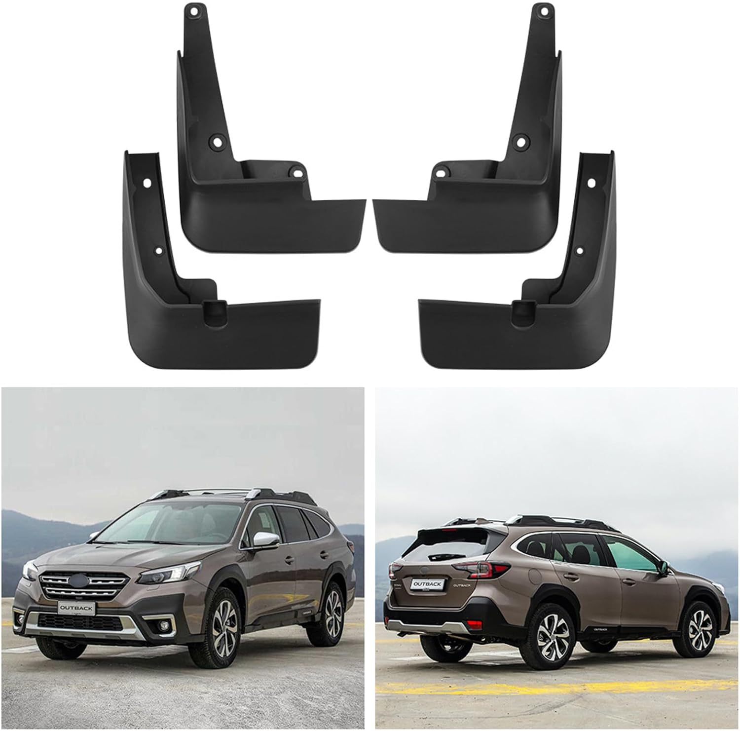 Car Mudguard Mud Flaps for Subaru Outback 2021-2025 Without Side Skirts or Body Modifications Molded Custom Front and Rear Mudflaps Splash Guards Flares Kit 4-PC Auto Accessories,Send 1 Car Wash Towel
