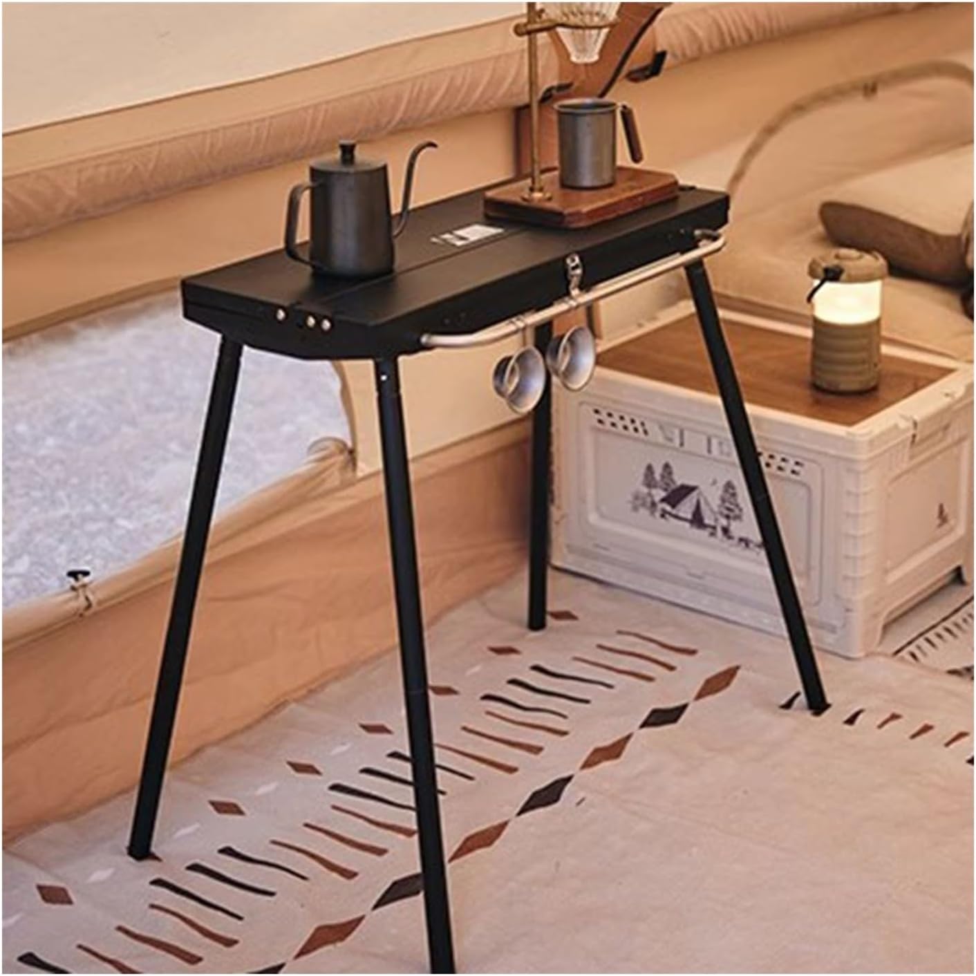 Barbecue Grill Vertical Barbecue Rack Camping Stove Outdoor Home Folding Portable Skewer Charcoal Grill