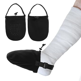 JFMkaer Cast Sock Cover for Foot 2Pcs, Toe Portective Cover, Adjustable and Non-slip Cast Sock Toe Cover for Women Men, Toe Sock Cover for Casted Foot