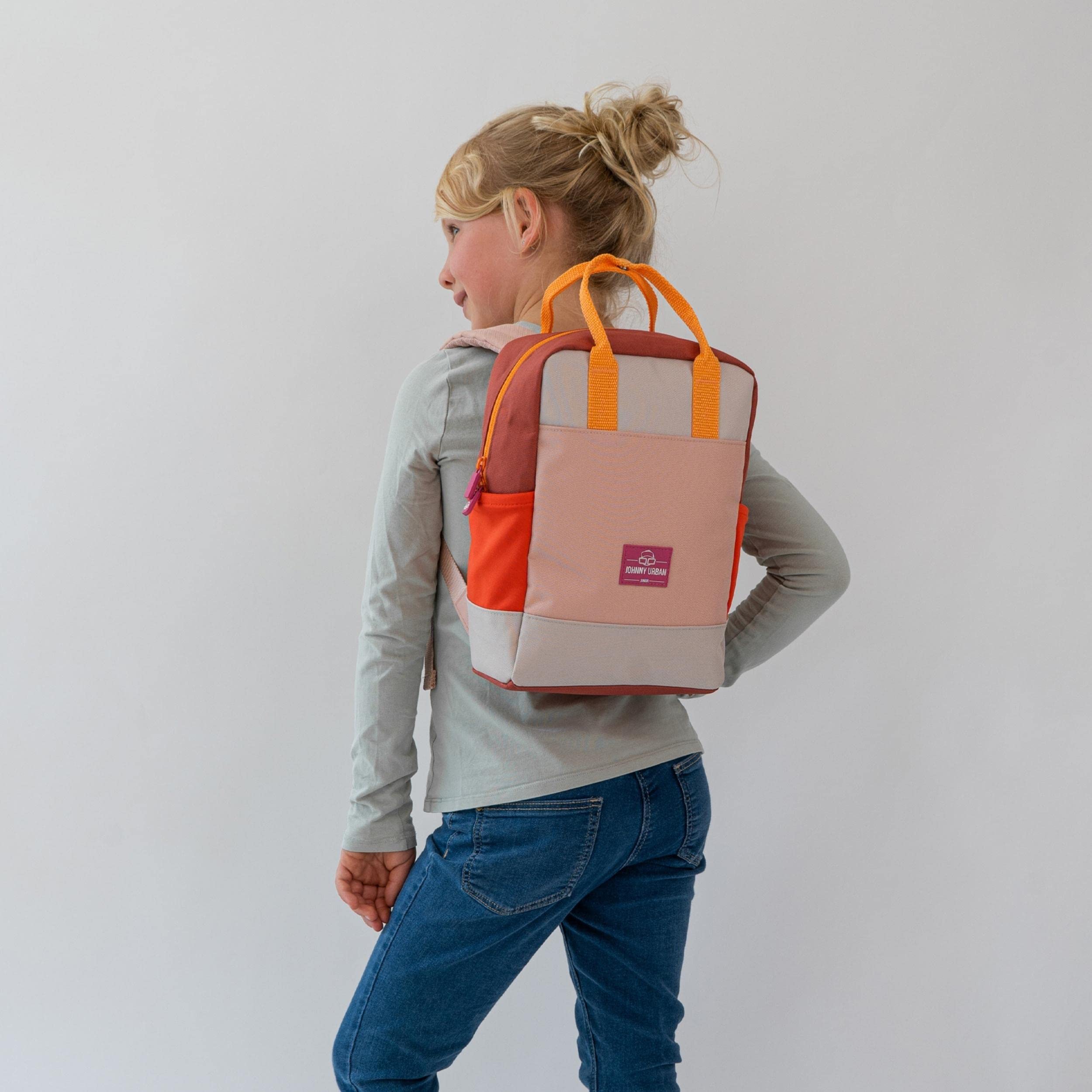 Johnny Urban Mochila Infantil Niñas & Niños Rojo - Junior Linus - Mochilas Niños Guardería & Escuela Primaria y Escolares - 7l - Repelente al Agua