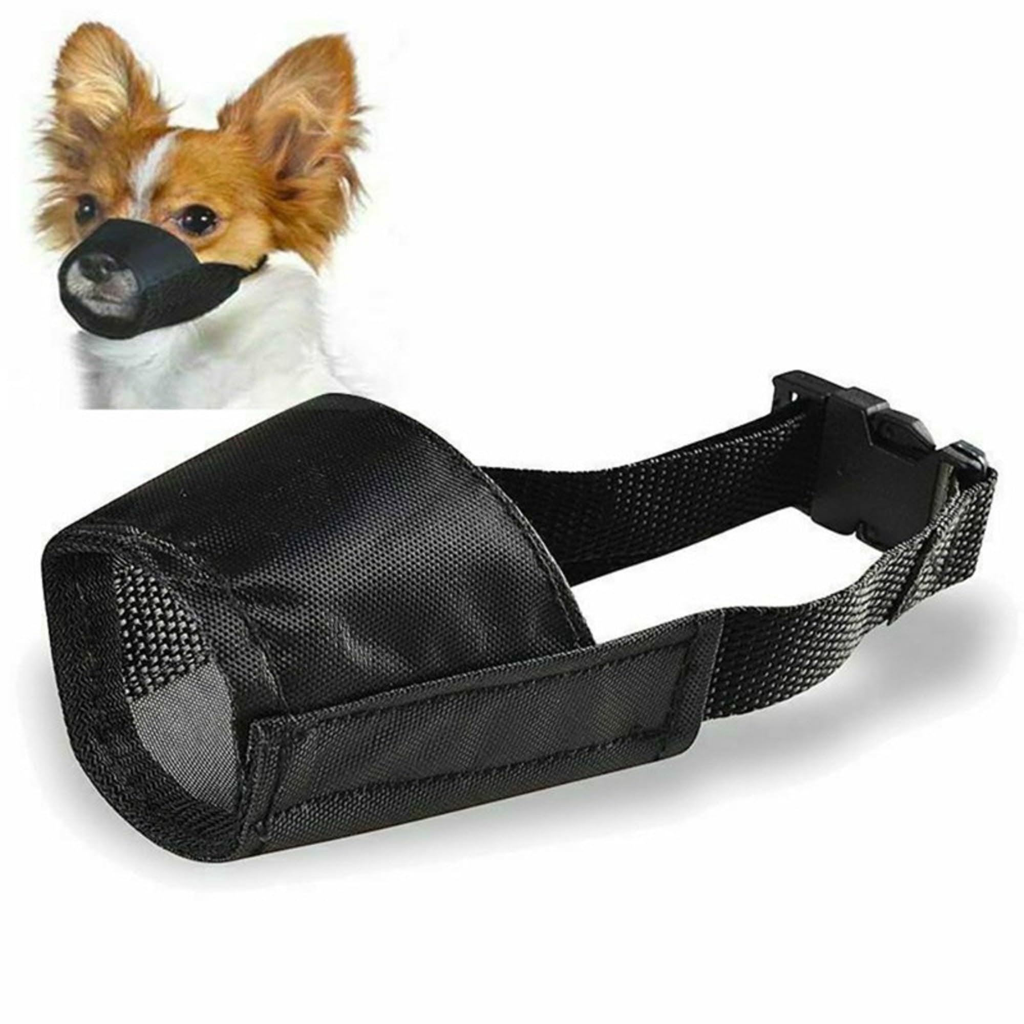 Dog Safety Muzzle Biting Barking Chewing Control, black