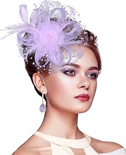 Fascinators for Women, Tea Party Hats for Women Women's Fascinator HeadbandHair Clip for Wedding Cocktail