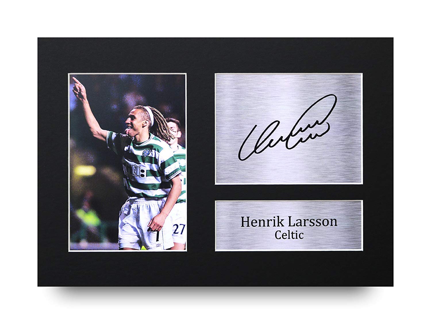 HWC TradingHenrik Larsson Gift Signed A4 Printed Autograph Celtic Gifts Print Photo Picture Display