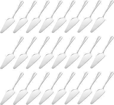Tosnail 24-Packs Pie Server, 9 Inch Stainless Steel Cake Server, Pizza Spatula, Cake Cutter Slicer, Cake Scraper