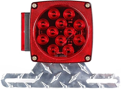 Miniatura 3 de CZC AUTO Soporte de luz de matrícula de aluminio para remolque