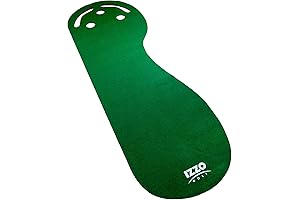 IZZO Golf Green Kidney Shaped Putting Mat