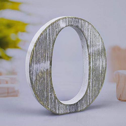 Letras de madera rústica sin terminar de 6 pulgadas para decoración de pared, letras decorativas de pie en rodajas, decoración de tablero para