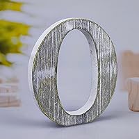 Vista 31 de Letras de madera rústica sin terminar de 6 pulgadas para decoración de pared, letras decorativas de pie en rodajas, decoración de tablero