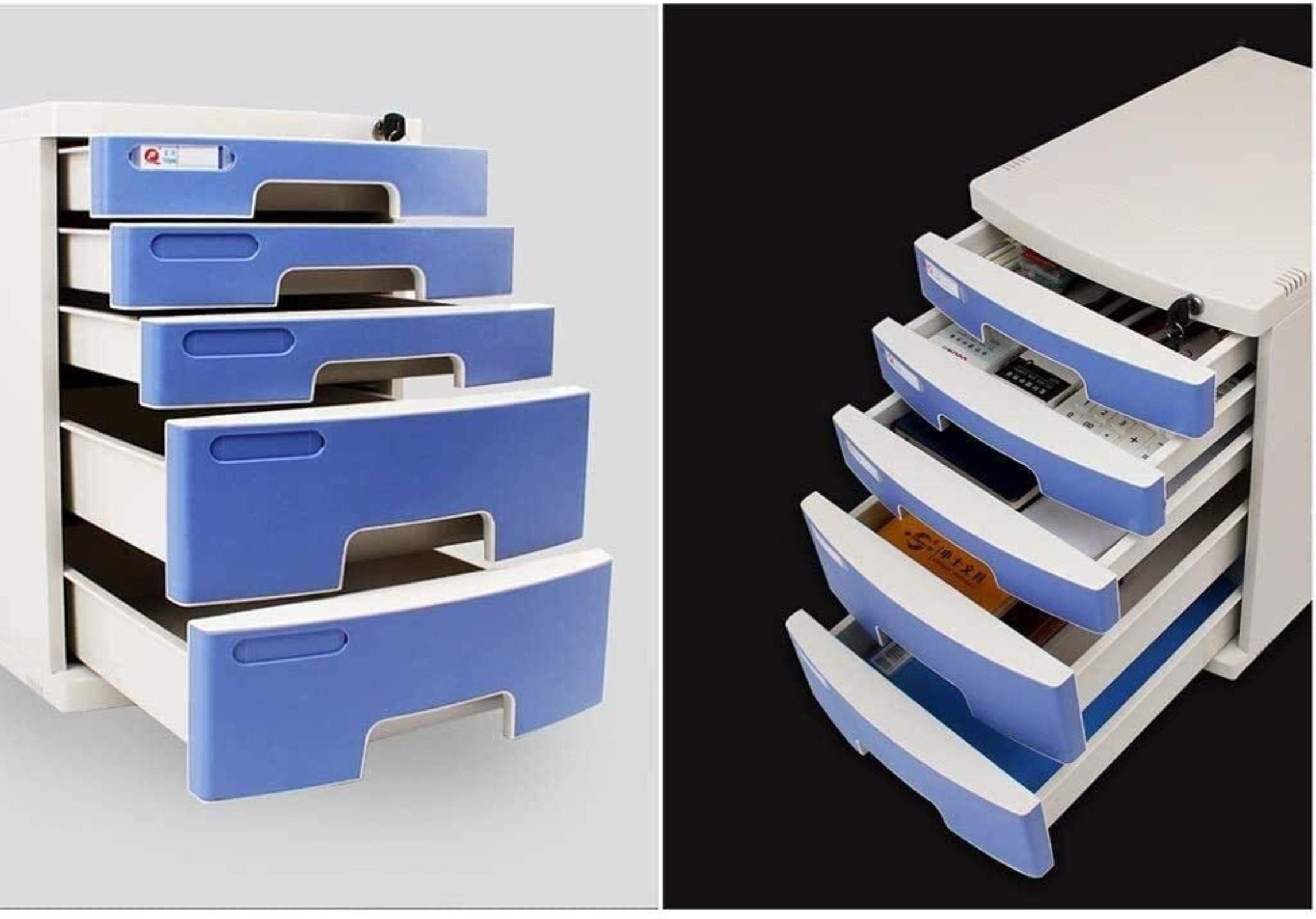 Cartella A4 Desktop File Cabinet con serratura Plastica Multi funzione Cassetto Organizzatore di Archiviazione per Home Office Data Cabinet Manager File Rack.