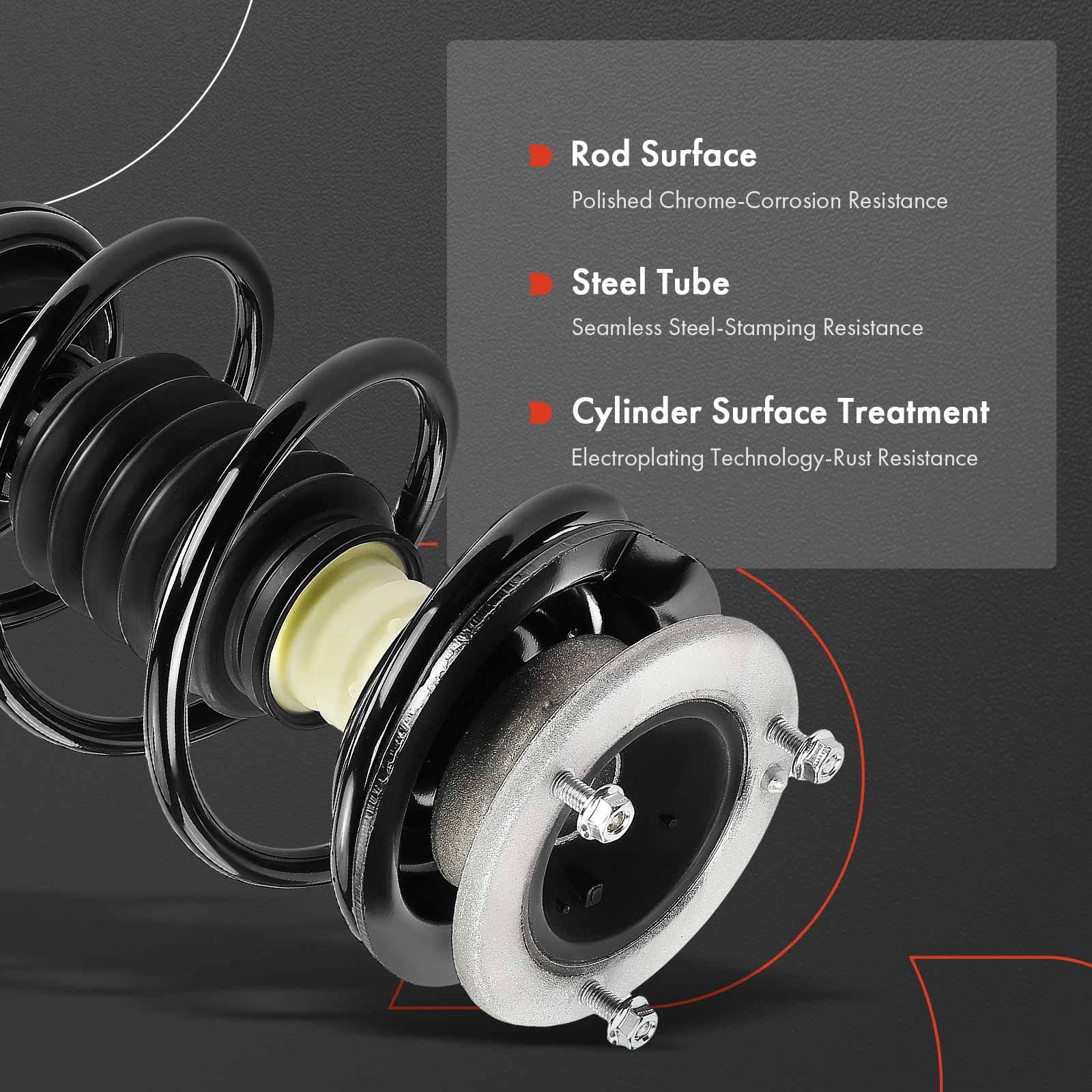 Amazon.com: A-Premium Front Pair (2) Complete Strut & Coil Spring