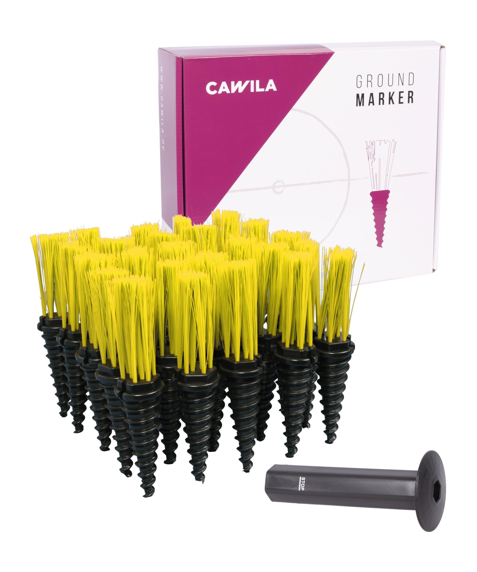 Cawila Equipment - Lot de 25 outils d'entraînement - Aide au marquage pour terrains de football