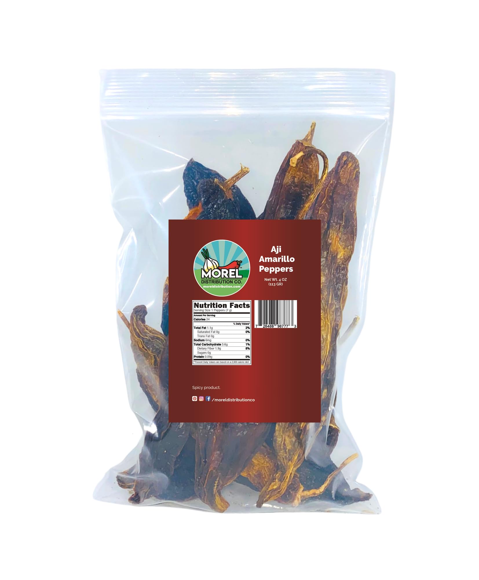 Dried Aji Amarillo Pepper (Chile Amarillo) WT: 2 oz, 4 oz, 8 oz, 1 lb, 2 lb, 5 lb and 10 lb! (4 oz)