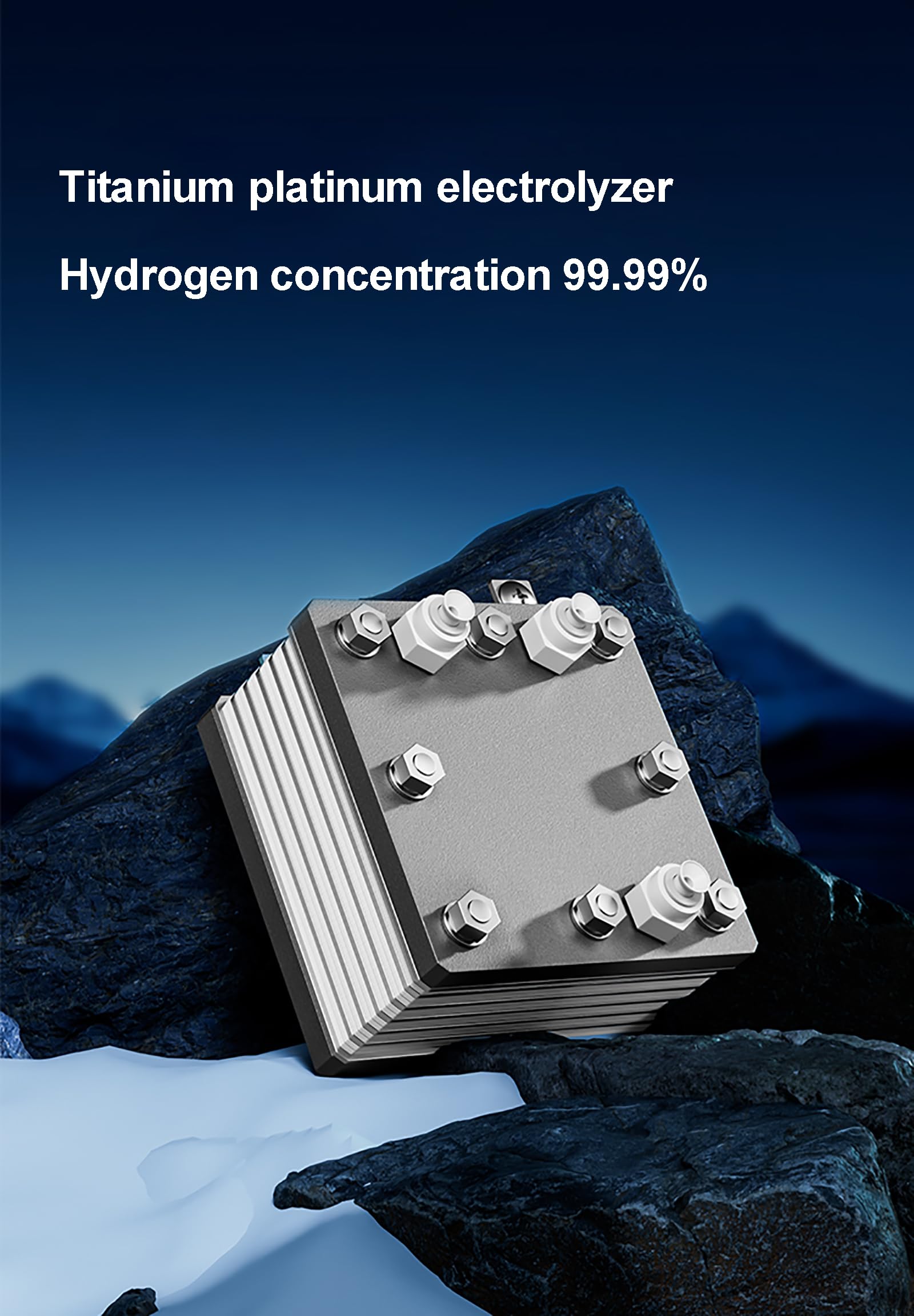 Urządzenie do inhalacji wodorem, ulepszona wersja z 2025 r., 7-warstwowa separacja gazu i wody, inhalator gazu brunatnego o wysokiej czystości 99,99%, wyjście HO 3, jonizator SPE PEM