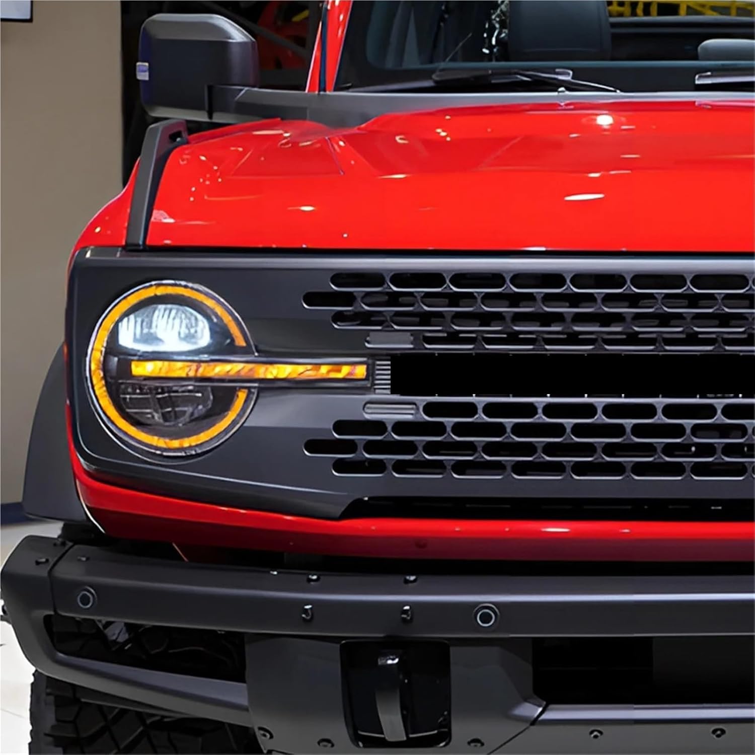 2021-2024 Compatible With Bronco LED Auto Headlights Assembly 100W Projector Lens Tool Front Lamps Replacement Accessories