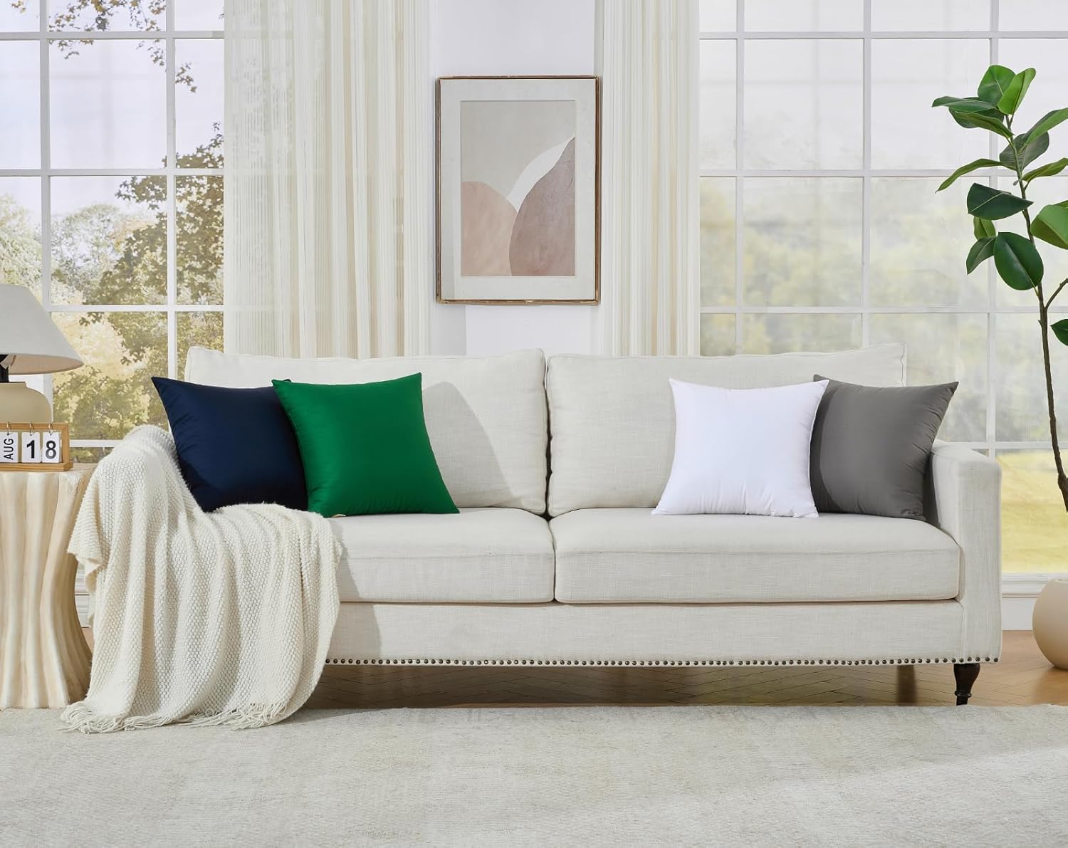 Longhui bedding White Pillow Inserts 20x20 inches