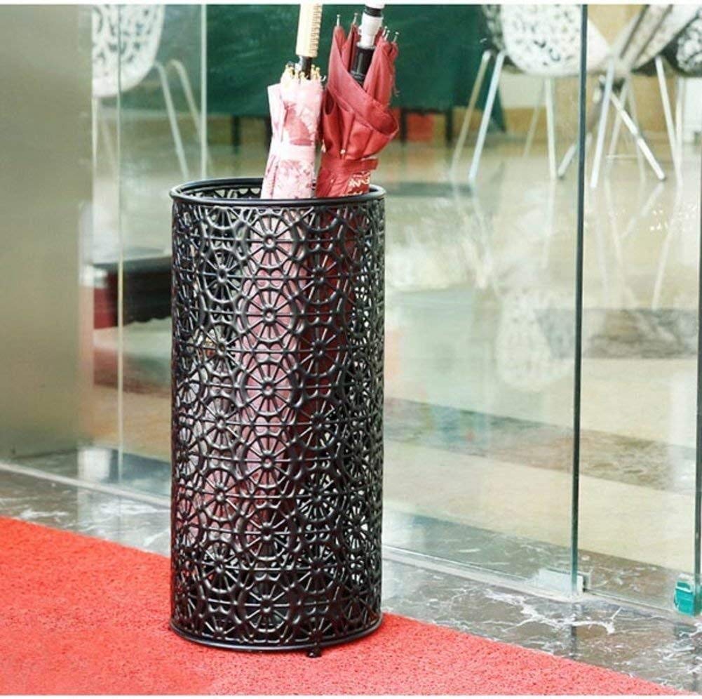 MiroDo Umbrella Stands Umbrella Stand Lobby Hotel Retro Creative Home Corridor Balcony Trekking Pole Storage Bucket Walking Stick Storage Bin Stand (Color : B)