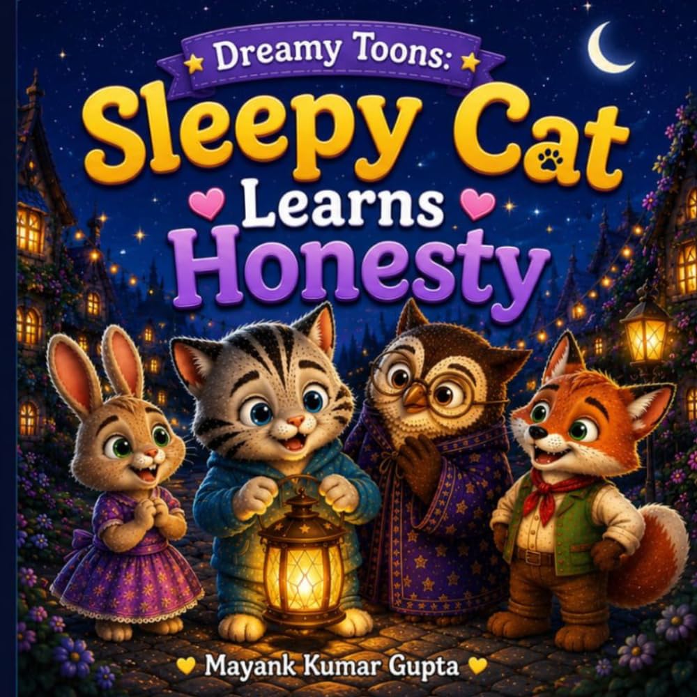 Dreamy Toons: Sleepy Cat Learns Honesty: A Heartwarming Story About Truthfulness, Courage, and Friendship (Dreamy Toons Life Lessons Series)
