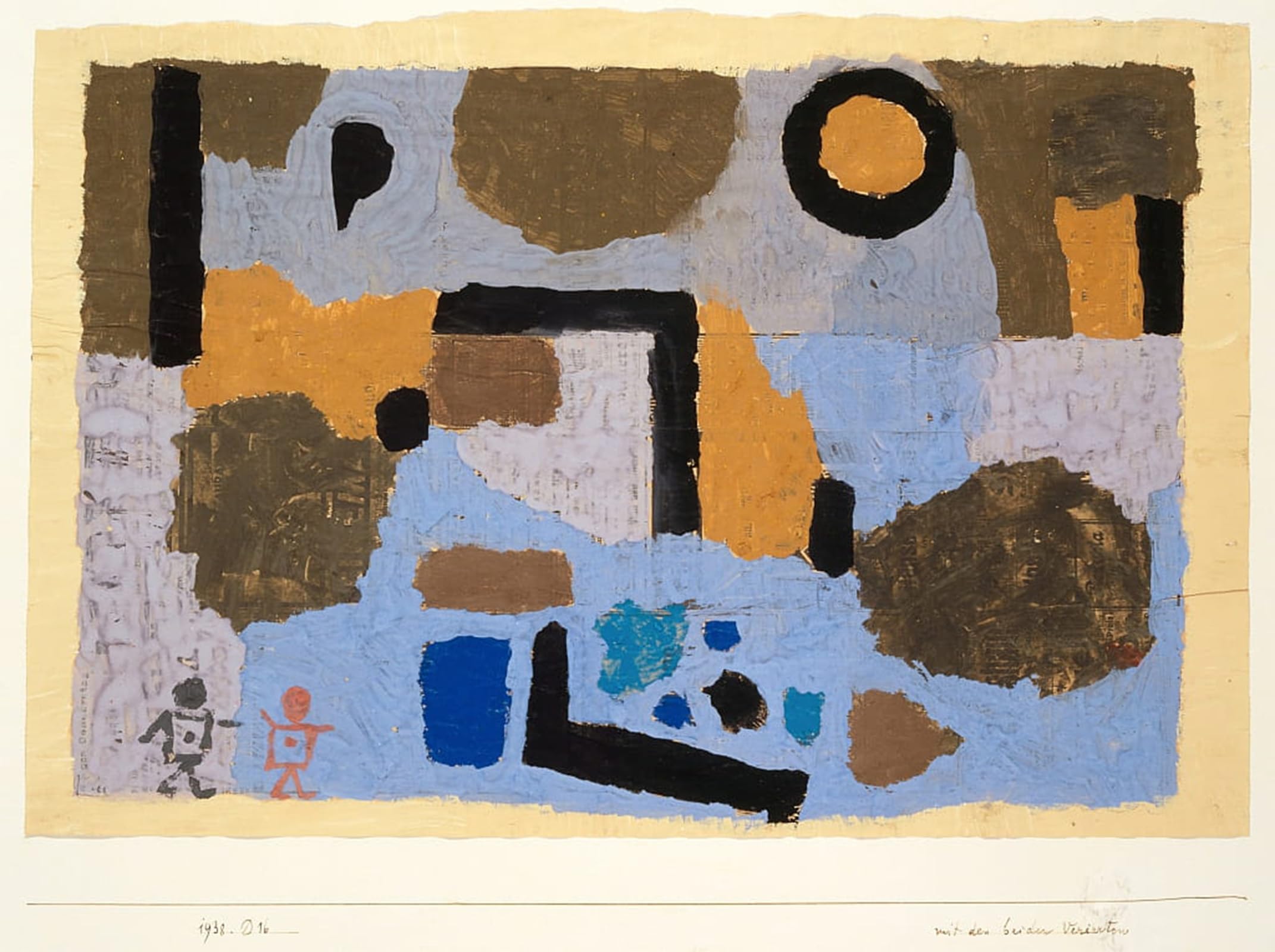 SERENDIPITP Retro Picture Poster Wall Art Pictures Painting with the Two Lost Ones by Paul Klee Wall Art Canvas Print for Wall Decor 60x90cm