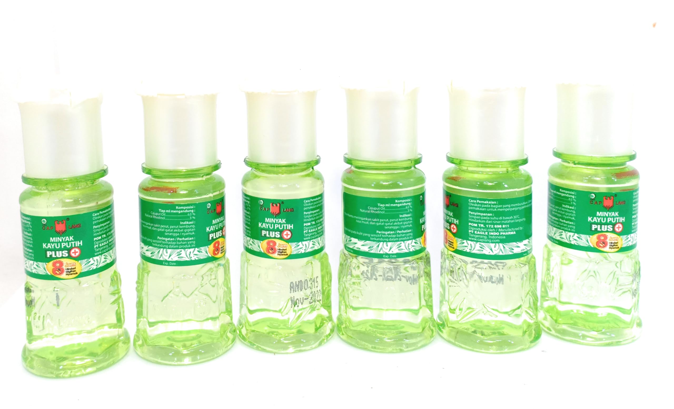 Cap Lang Minyak Kayu Putih (Cajuput Oil) Plus, 15 Ml (Pack of 6)