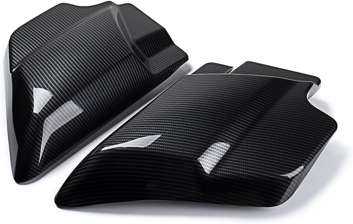 Carbon Fiber Side Covers for 2009–2023 Harley Touring Street Glide, Road Glide, Road King, Electra Glide – Replaces 66048-09, 66250-09