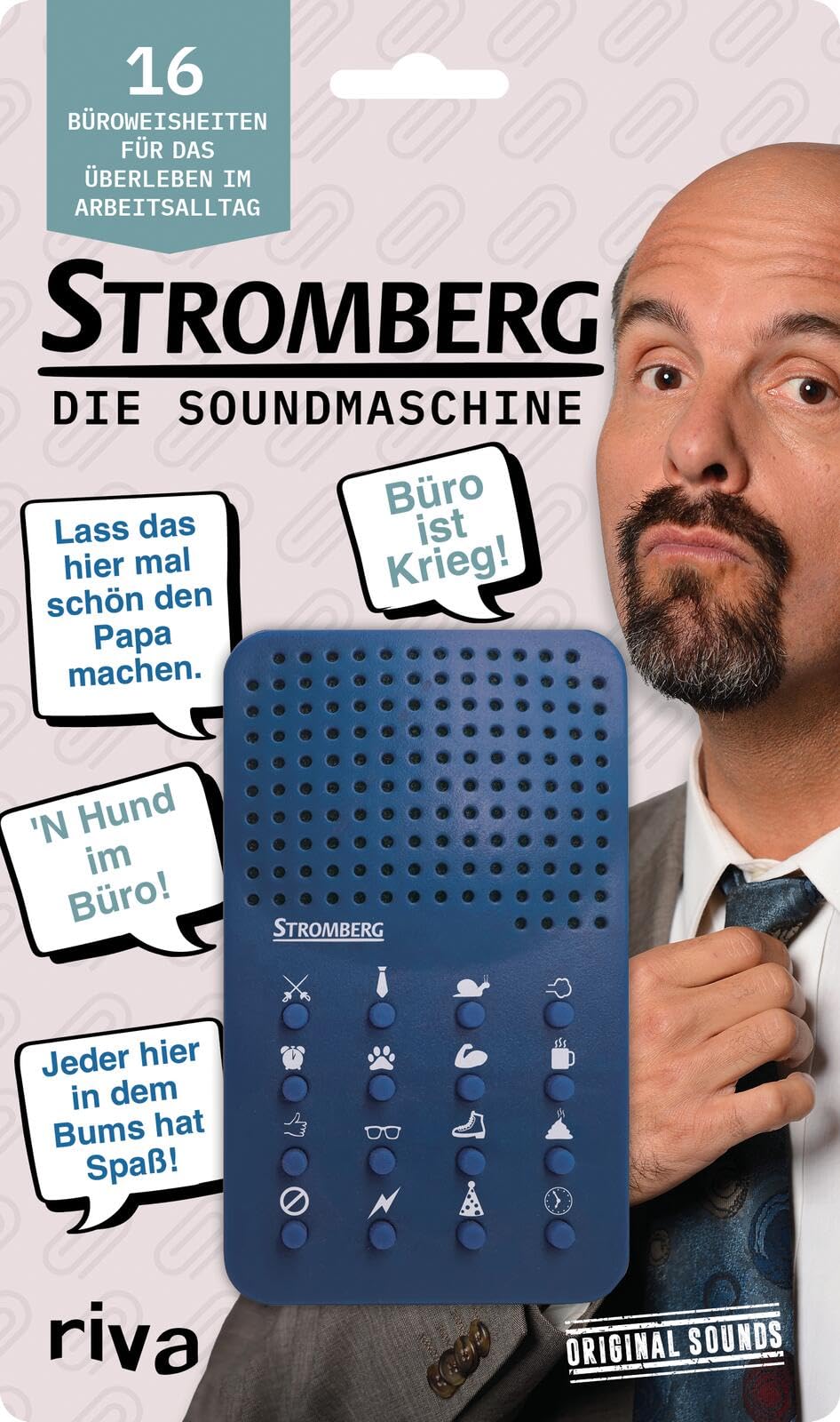 Stromberg - The Sound Machine: 16 Office Wisdom for Survival in Everyday Work | Original Sounds. Gift for Fans, Colleagues, Bosses. Funny Job Gadget for Boring Meetings-image-27