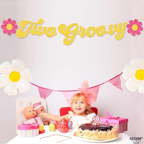 Miniatura 3 de KatchOn, Cartel con purpurina de dos geniales  10 pies, sin bricolaje  Dos decoraciones de fiesta geniales  Dos guirnaldas geniales, dos