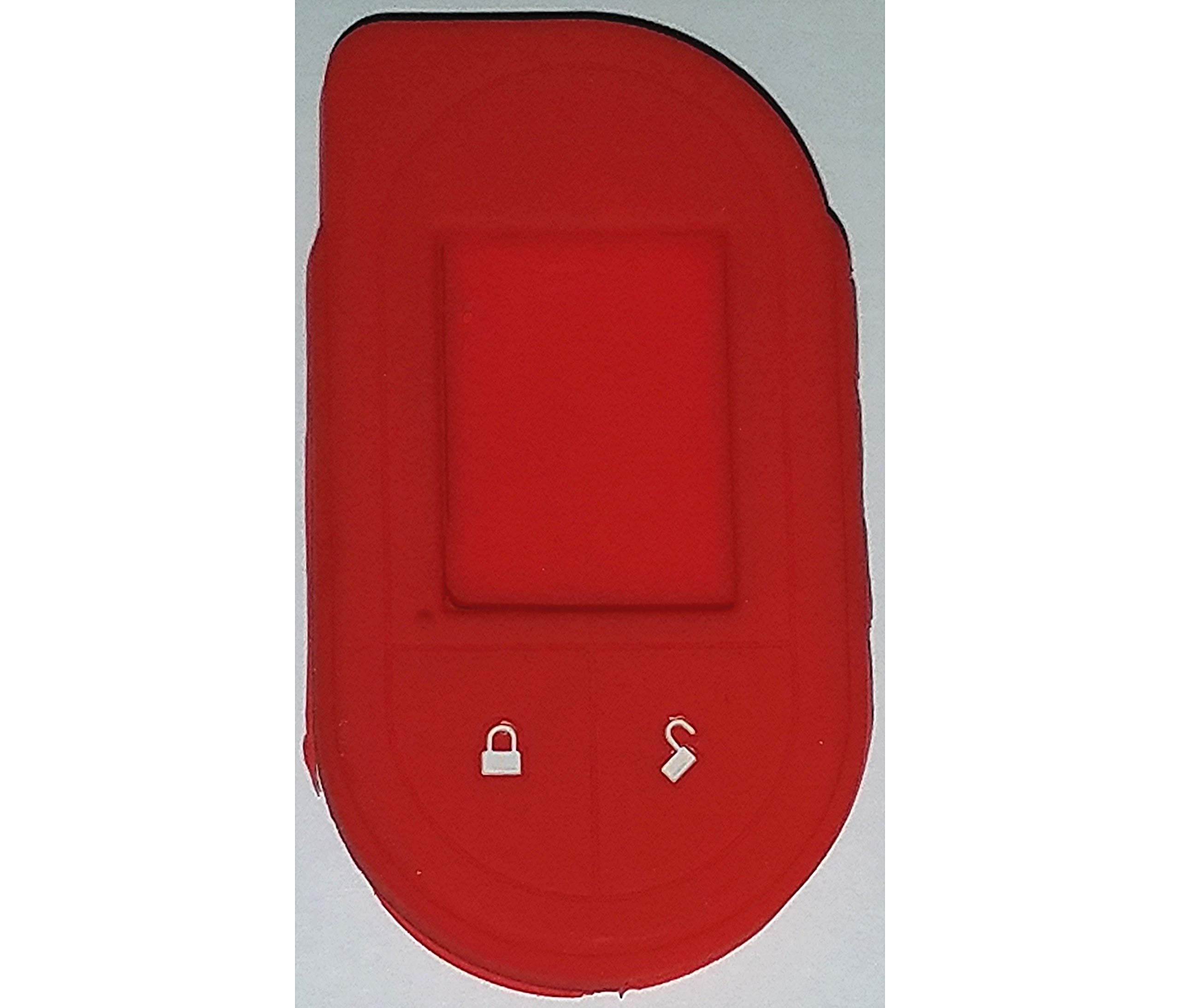 Soft Silicone Protective Cover for Viper 7351V, 7752V & 7756V Remote Control V5 (Red)