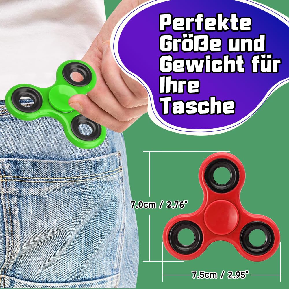 5er-Pack Fidget Spinner Spielzeug für Kinder Erwachsene, Sensorische Fidget Toys Weihnachten Set Spielzeug Zappeln Hand Spinner Finger Tri-Spinner Toy, Geschenke für Reduziert Angstzustände