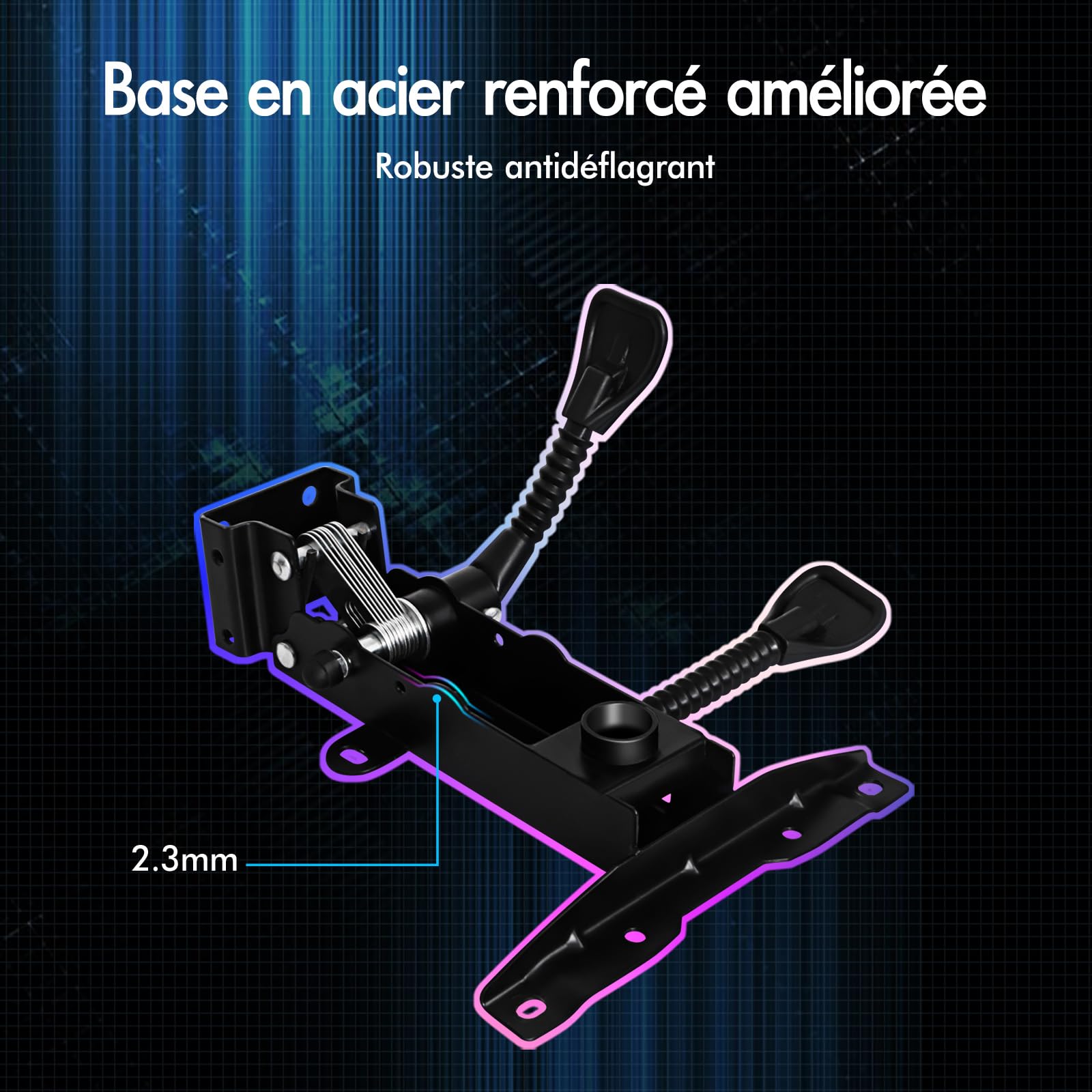 ALFORDSON LED Chaise Gaming, Siege Gaming avec Massage 8 Points, Fauteuil de Gaming Pivotant Ergonomique avec Éclairage RVB avec Support Lombaire et Appui-Tête, Hauteur Réglable, Rouge