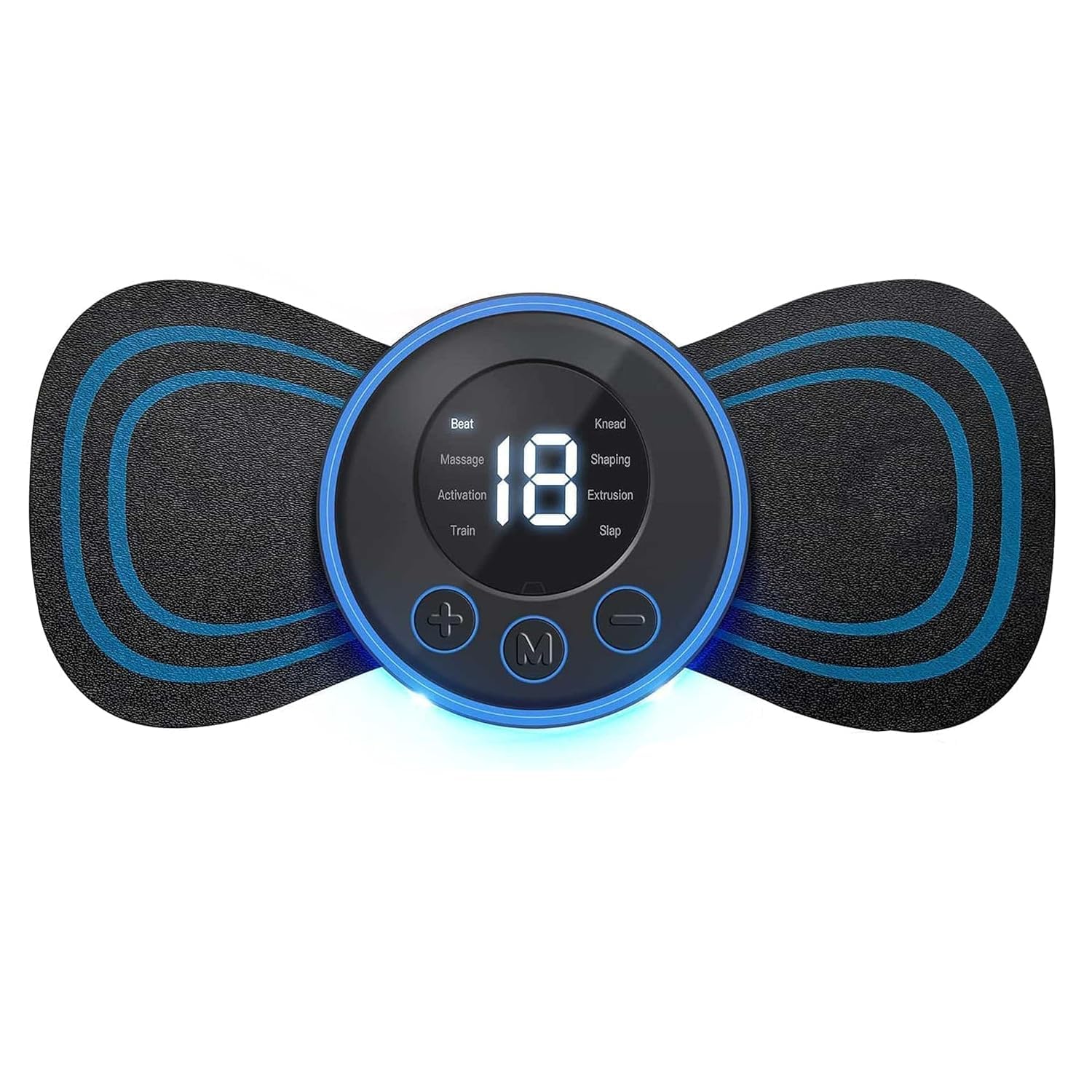 Body Massager Machine for Pain Relief Wireless Vibrating Massager 8 Mode & 19 Strength Level EMS Massager Mini Massager Butterfly Massager for Shoulder, Legs, Neck, Back Massager (Multi)-image-14