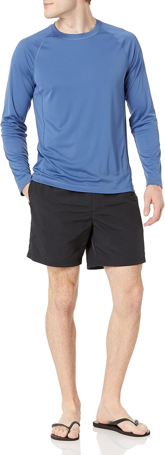 Vista 4 de Tienda Essentials Camiseta de natación de manga larga y secado rápido UPF 50 para hombre