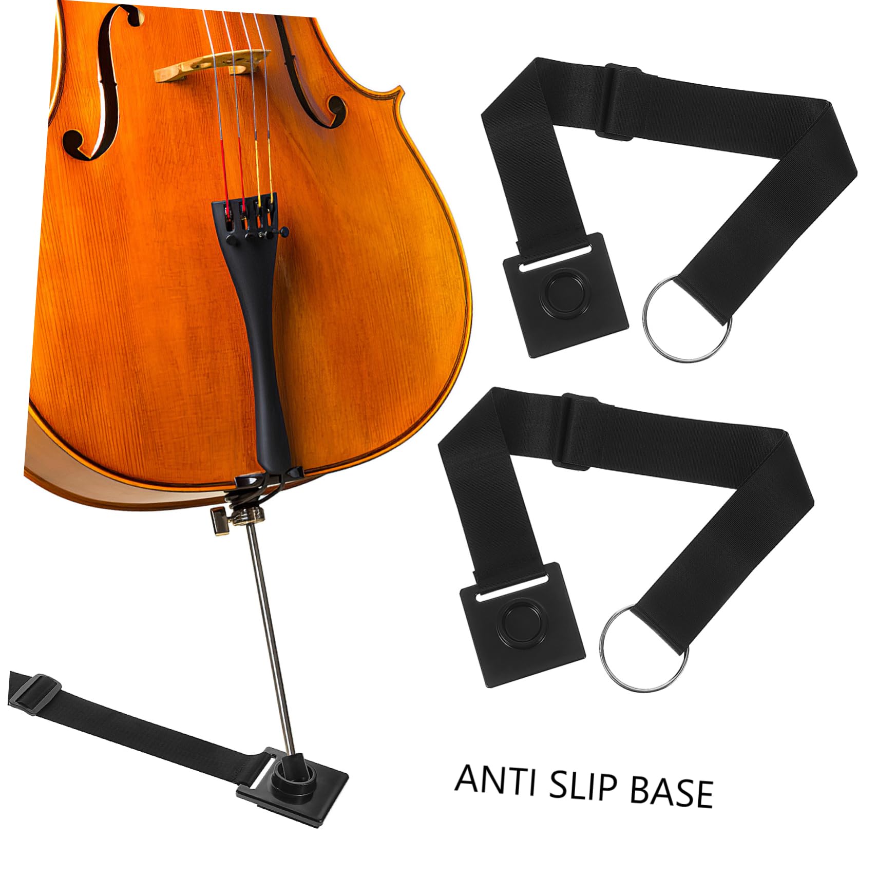 SUPVOX Innovative Cello Practical Non-slip Stopper Metal Cello Rest for Violin Players Style