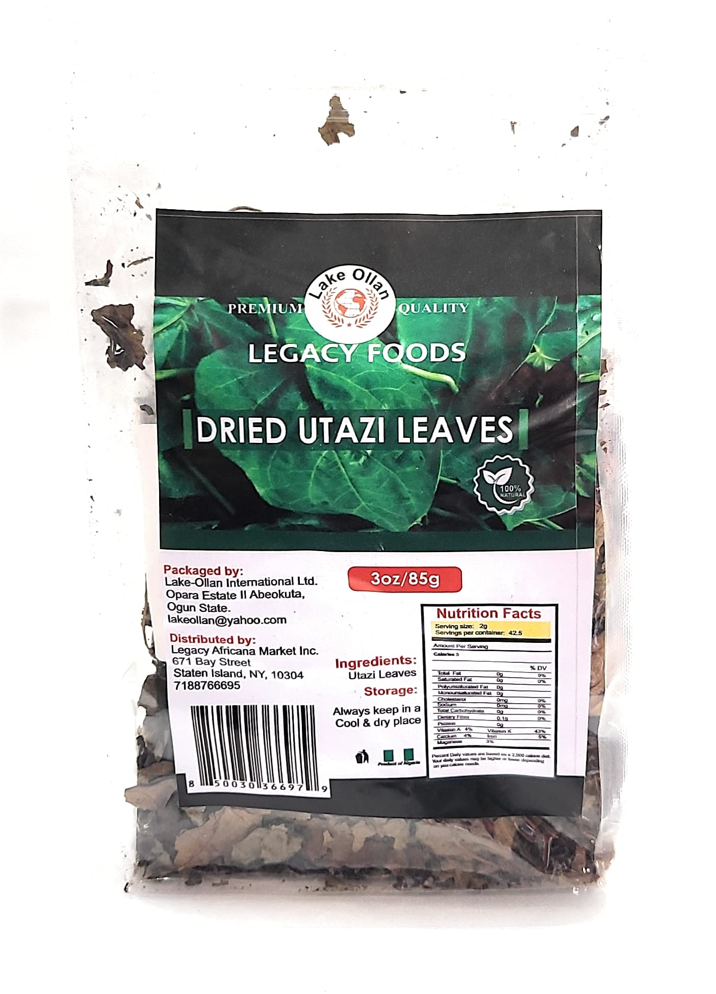 Dried Utazi Leaves
