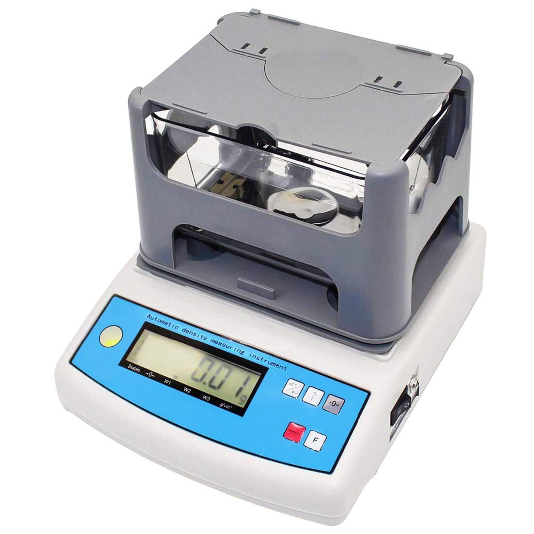 Electronic Solids Density Meter, 0.001g/cm3 High Accuracy Digital Solid Densimeter with LCD Display, 10 Seconds Quick Measurement, for for Industrial Lab Equipment