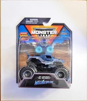 Monster Jam Play Set with Bonus Mini Regalo Grave Digger, El Toro Loco and Megalodon 3+ Years Old Megalodon, Small, 6071545