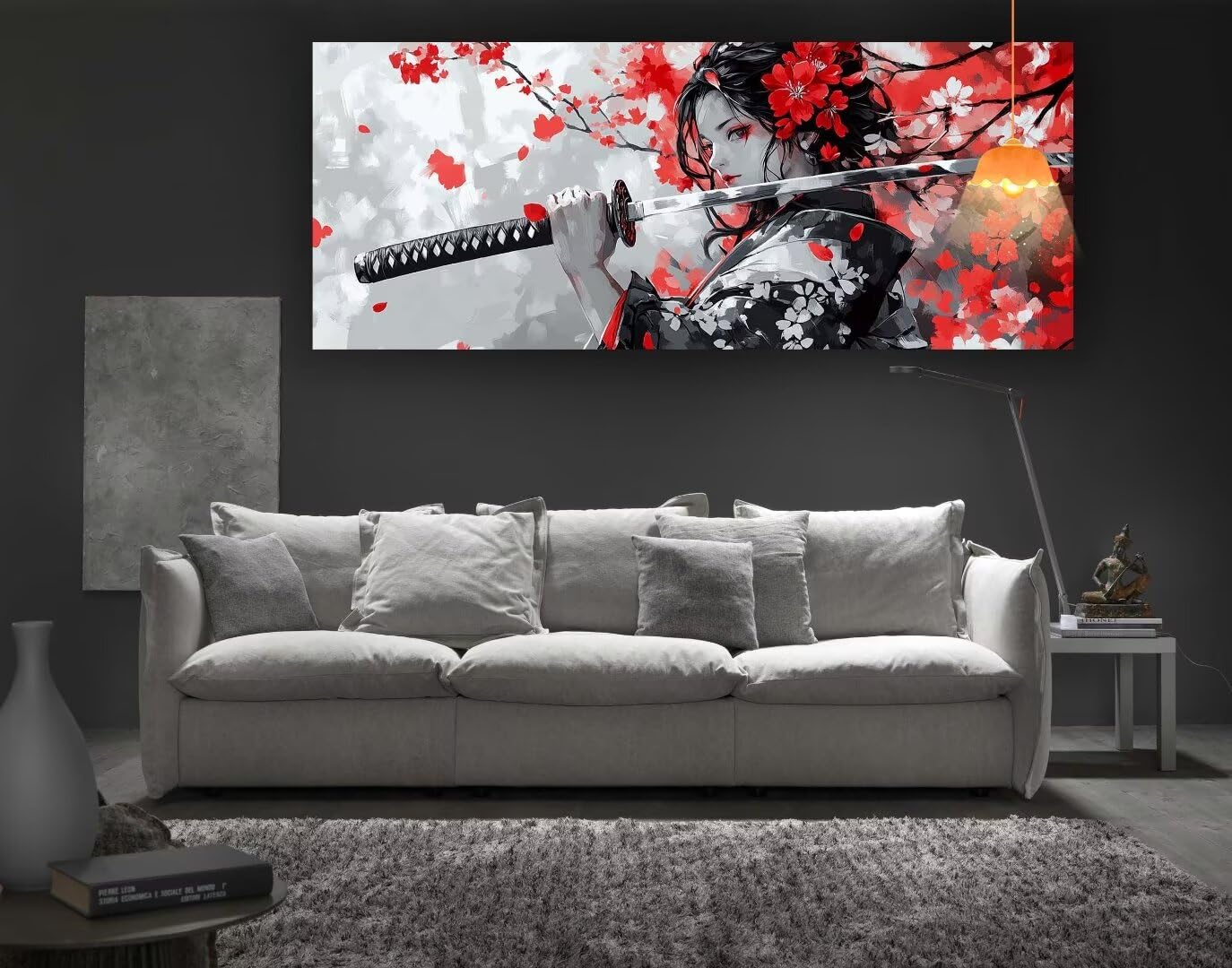 Diamond Painting Japanischer Stil Diamant Painting Bilder Erwachsene,Dame Diamond Painting Eckige Steine,DIY 5D Diamond Art Basteln Diamant Kunst Malerei Stickerei Set,Deko Wohnzimmer 120x60 cm fa400
