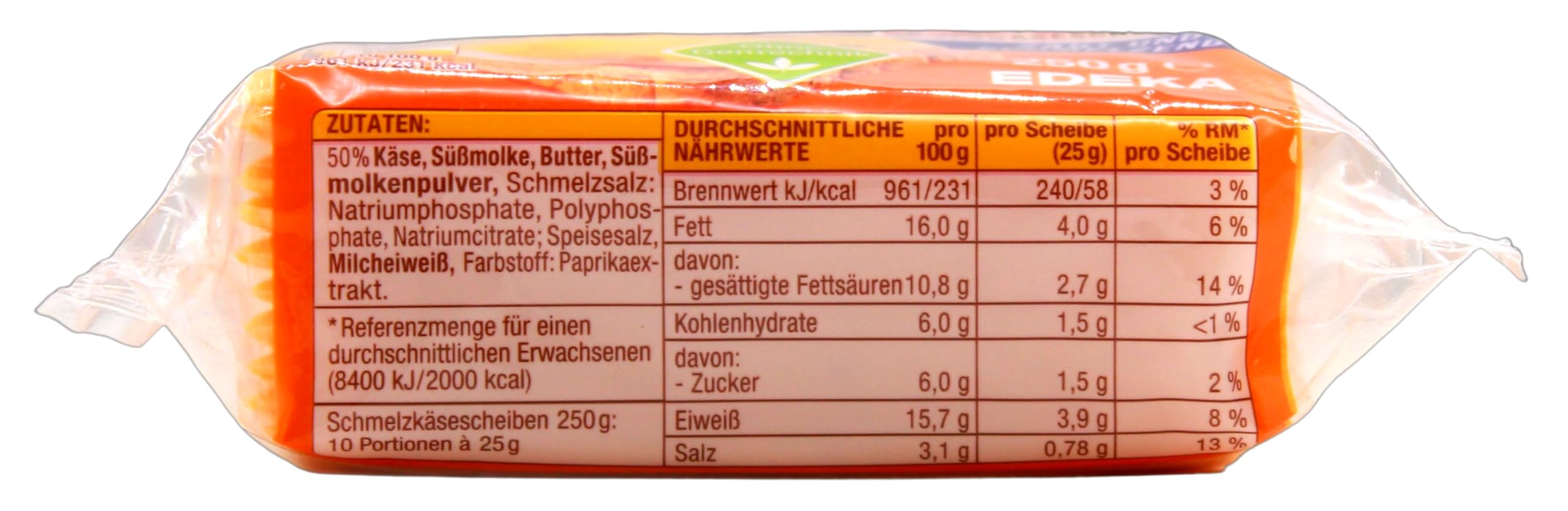 Gut & Günstig Schmelzkäsescheiben Toast, 8er Pack (8 x 250g)